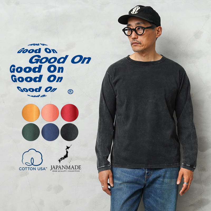 GOOD ON（グッドオン） GOLS-802VD ロングスリーブ クルー Tシャツ