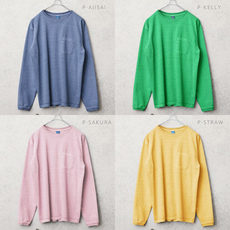 GOOD ON（グッドオン） GOLT-1306 L/S ポケット Tシャツ 日本製 ロンT