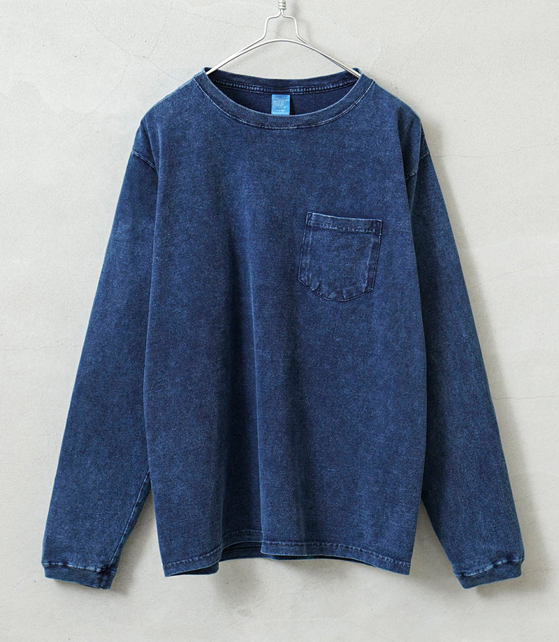 GOOD ON（グッドオン） GOLT-1306IS L/S ポケット Tシャツ INDIGO