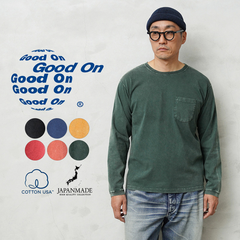 GOOD ON Good On グッドオン GOLT-1306VD L/S ポケット Tシャツ