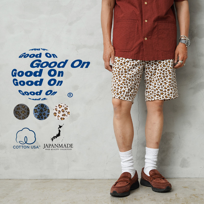 GOOD ON Good On グッドオン GOPT2401 LEOPARD TEE SHORTS