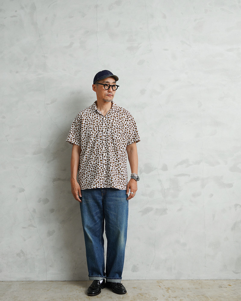 GOOD ON Good On グッドオン GOST2409 LEOPARD OPEN TEE S/S