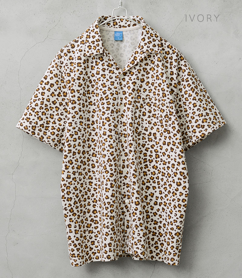 GOOD ONヒョウ柄 半袖シャツ レオパード Good On グッドオン シャツ メンズ レディース 半袖 綿 100