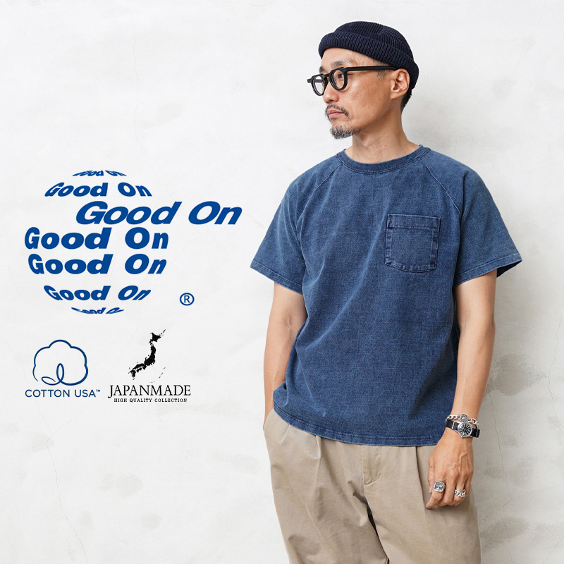 GOOD ON（グッドオン） GOST-1101IS S/S ヘビー ラグラン ポケットT