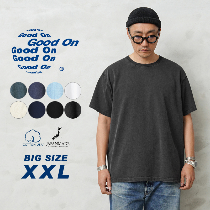 GOOD ON（グッドオン） GOST-7012X S/S クルーネックTシャツ BIGサイズ