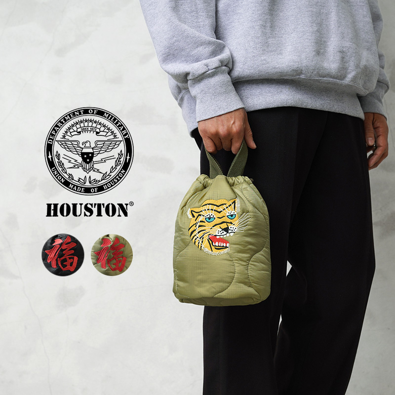 HOUSTON ヒューストン 6844 EMB QUILTING EFFECT BAG 刺繍