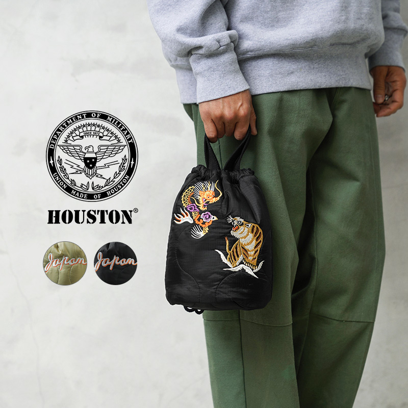 HOUSTON（ヒューストン） 6845 EMB QUILTING EFFECT BAG 刺繍
