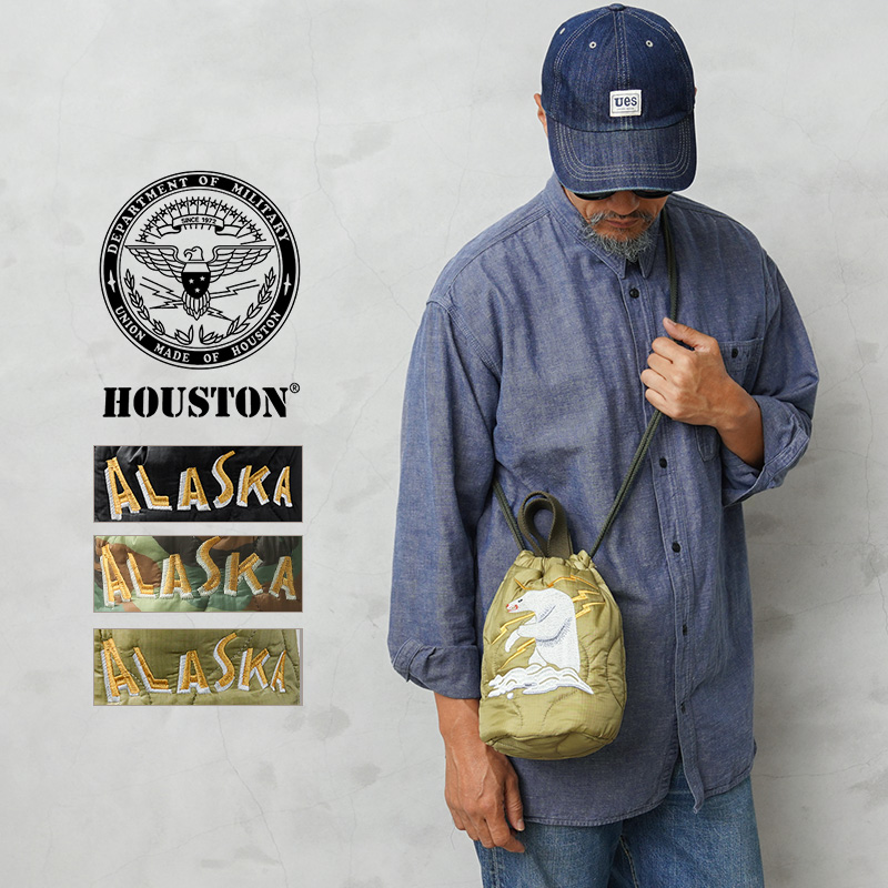 HOUSTON（ヒューストン） 6846 EMB QUILTING EFFECT BAG 刺繍