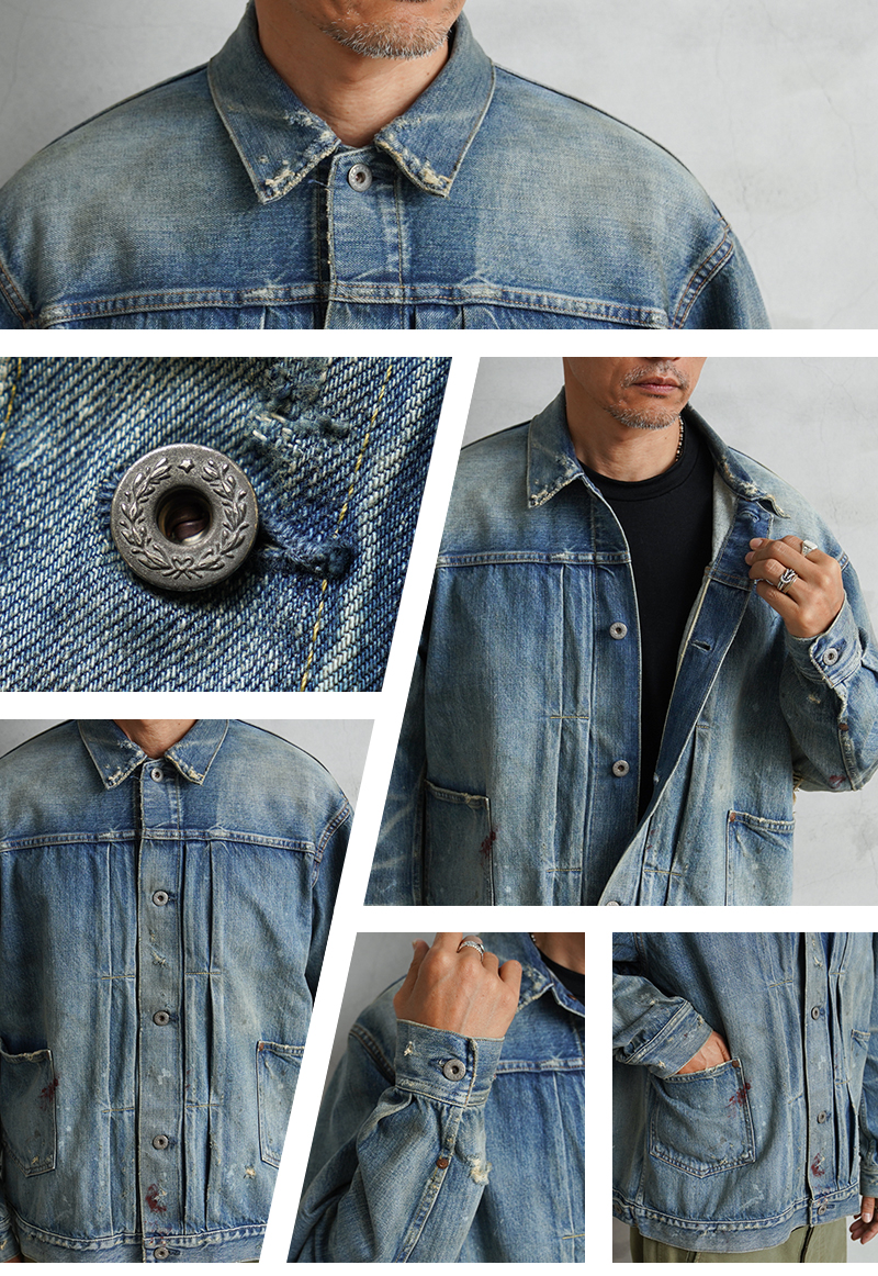 H.UNIT STORE LABEL H.UNIT エイチユニット H-JK074 Denim work jacket