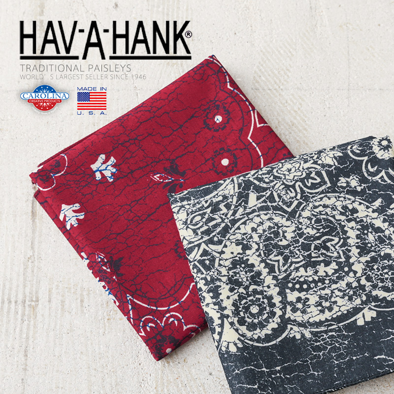 HAV-A-HANK ハバハンク バンダナ RUSTIC & FLORAL MADE IN USA メンズ