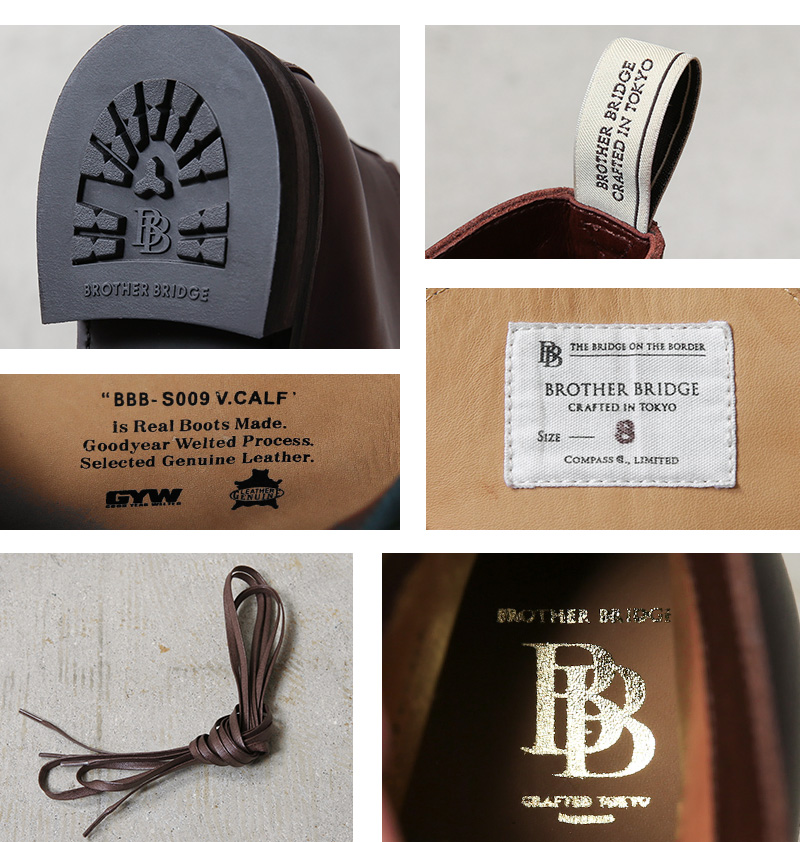 BROTHER BRIDGE ブラザーブリッジ HENRY VINTAGE BRN / CALF