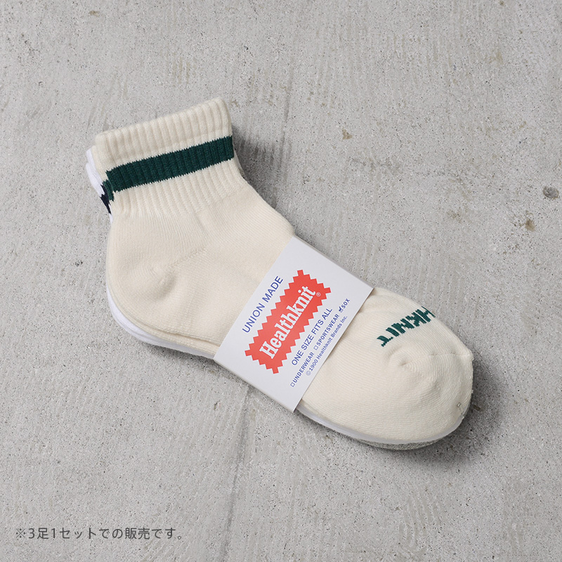 Healthknit ヘルスニット 191-3694 ライン ソックス 3足セット