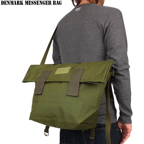 実物 新品 デンマーク軍メッセンジャーバッグ