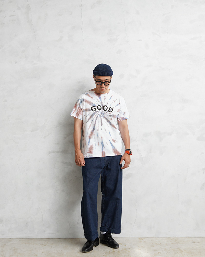 GOOD ON Good On×KOUHEI TERRAI KTER-2307 柿渋弁柄群青 渦 S/S