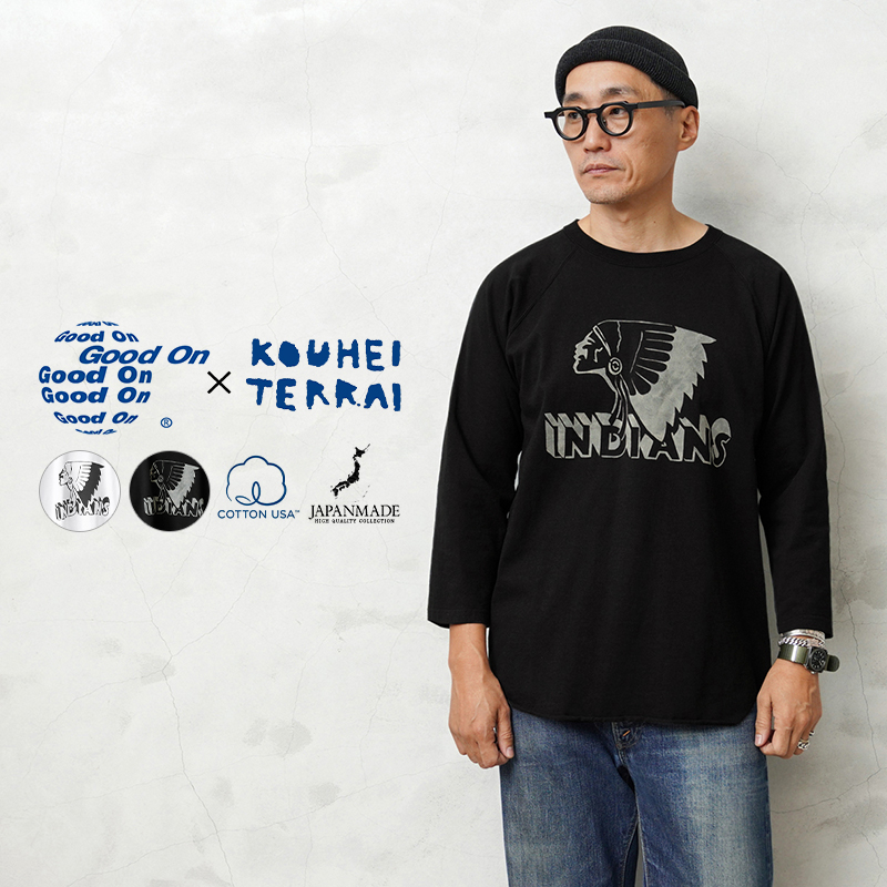 Good On×KOUHEI TERRAI KTER-2307 柿渋弁柄群青 GOOD 渦 S/S