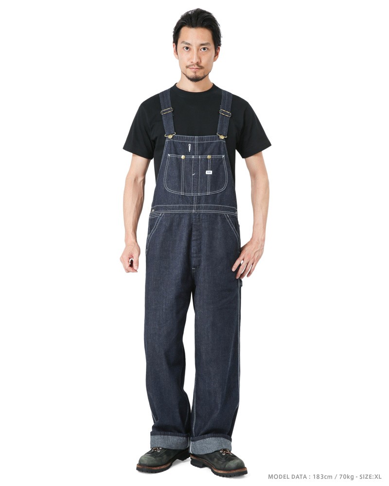 Lee リー LM7254-2100 DUNGAREES OVERALL INDIGO BLUE（ダンガリーズ 