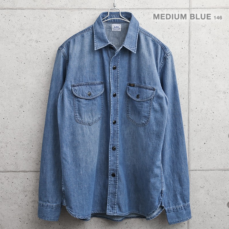Lee リー LT0633 L/S デニム ワークシャツ メンズ デニムシャツ 長袖 ...
