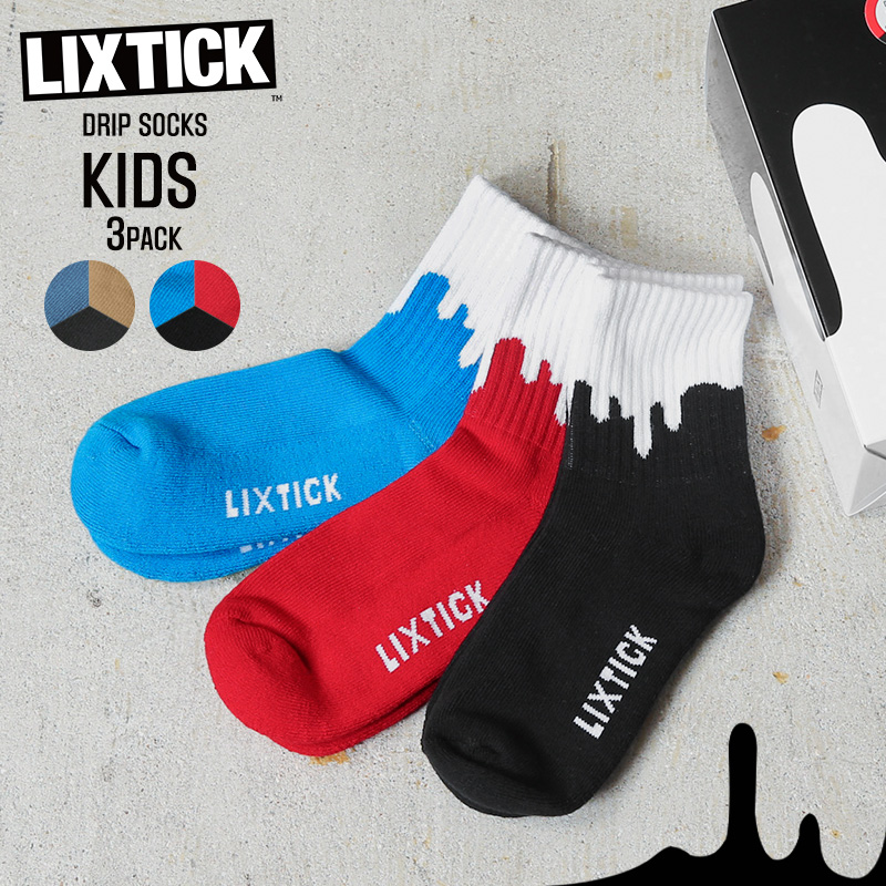 LIXTICK リックスティック DRIP SOCKS 3PACK ドリップ ソックス