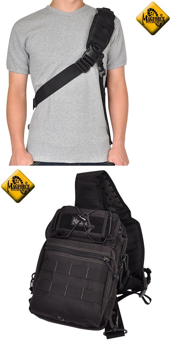 MAGFORCEショルダーバッグ MAGFORCE マグフォース Mini Gemini Sling Bag ブラックPVC