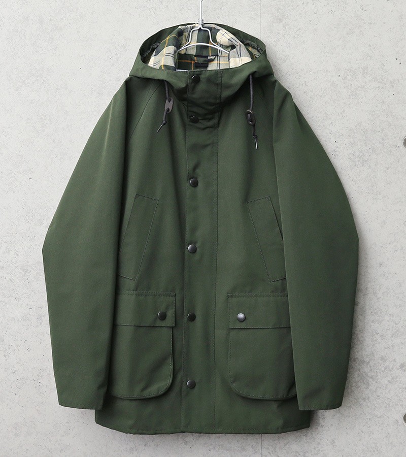 Barbour 別注 Hooded Bedale 2layer 40 セージ waiper_barbour-mca0508