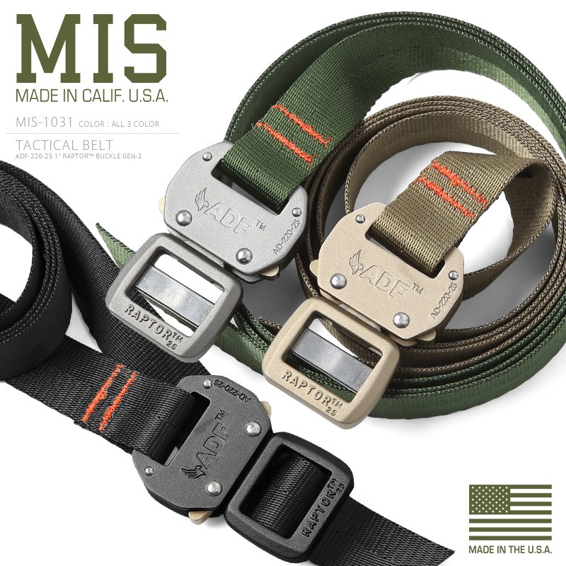 MIS エムアイエス MIS-1031 NYLON WEBBING タクティカルベルト