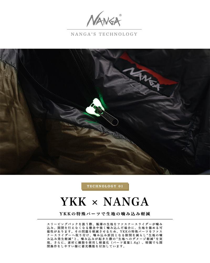 NANGA ナンガ MOUNTAIN LODGE BAG 200 スリーピングバッグ マウンテンロッジ 寝袋 マミー型 アウトドア キャンプ ダウン  防災グッズ【Sx】【T】