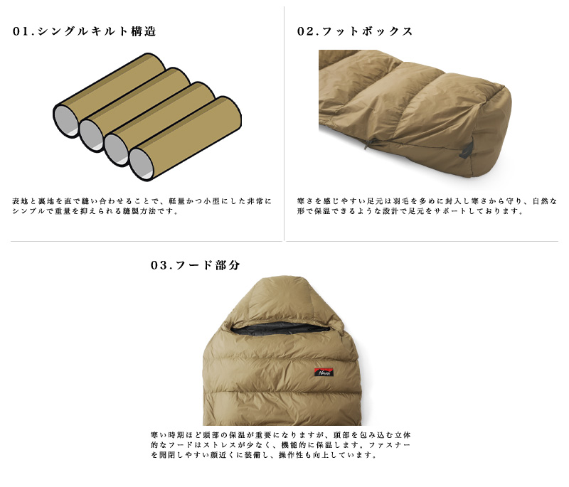 NANGA ナンガ MOUNTAIN LODGE BAG 200 スリーピングバッグ マウンテン