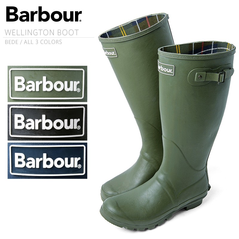 Barbour バブアー MRF0010 BEDE(ビード) WELLINGTON BOOT (レイン