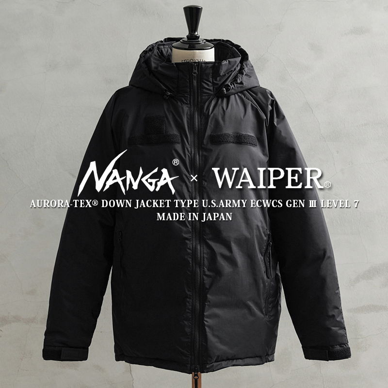 NANGA ナンガ WAIPER別注 AURORA-TEX ダウンジャケット TYPE U.S.ARMY ECWCS GEN III LEVEL 7  BLACK MADE IN JAPAN ワイパー レベル7【クーポン対象外】【T】 : nanga-aurora-level7 :  ミリタリーショップWAIPER - 通販 - Yahoo!ショッピング