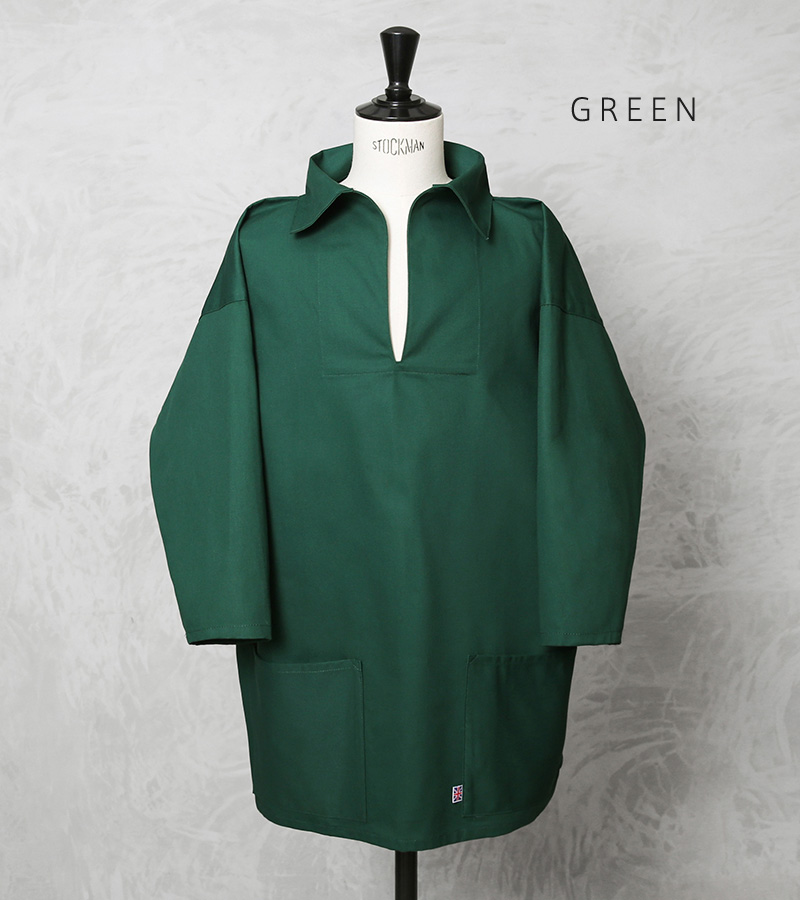 NEWLYN SMOCKS｜フィッシャーマンズ Vネック スモック プル