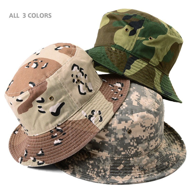 【ネコポス配送可】 NEWHATTAN ニューハッタン Bucket Hat CAMO #1500 バケットハット 帽子 メンズ 迷彩 カモフラ  バケットハット ブランド【T】