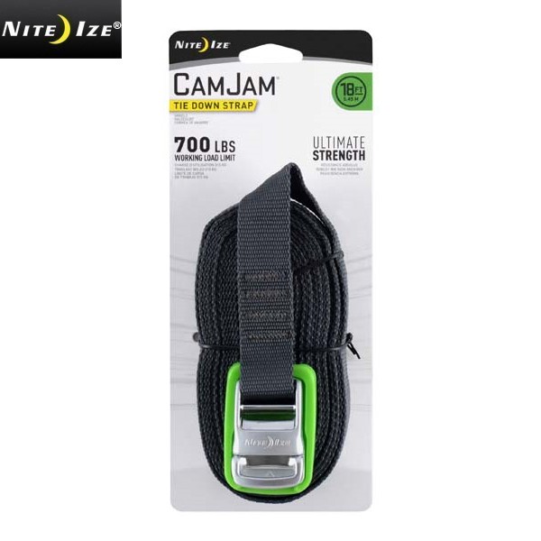 NITE IZE ナイトアイズ CAMJAM TIE DOWN STRAP カムジャム タイダウンストラップ 18FT アウトドアグッズ キャンプ用品  道具 必需品 固定 ベルト ブランド【T】