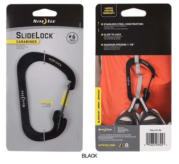 NITE IZE ナイトアイズ STAINLESS SLIDELOCK CARABINER #6