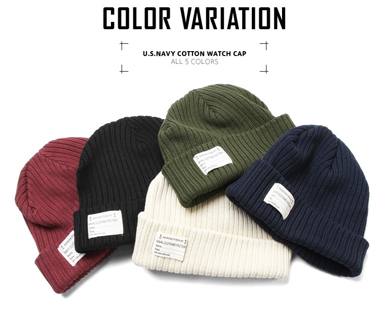 NAVAL CLOTHING FACTORY ニットキャップ 米軍新品 USA製 - メルカリ