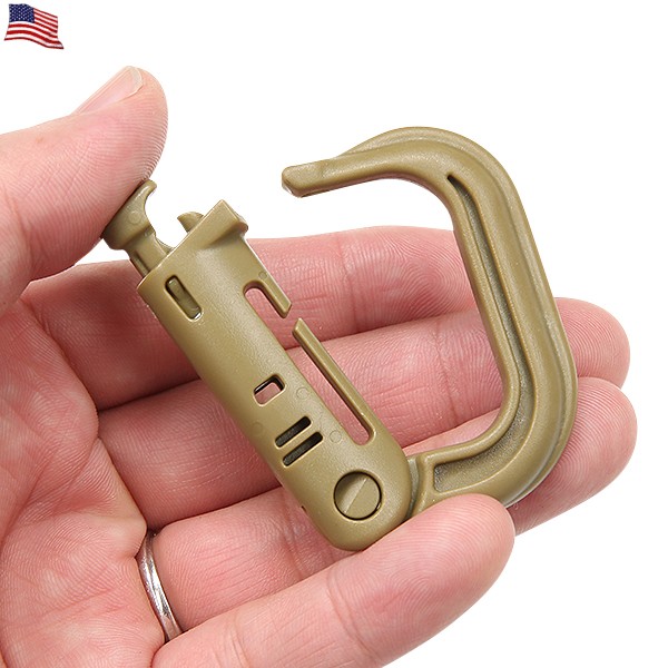MILITARY 米軍使用タイプ Grimloc Carabiner (カラビナ) COYOTE