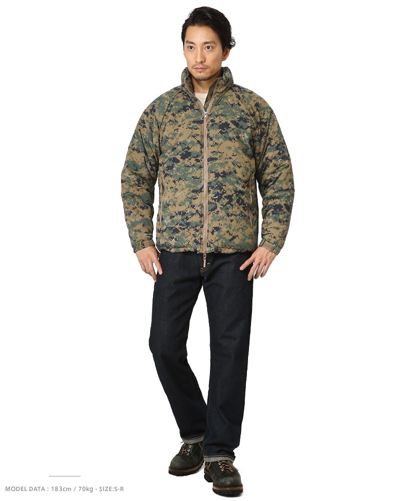 U.S.TYPE Level 7 ハイロフトジャケット WOODLAND MARPAT プリマロフト 