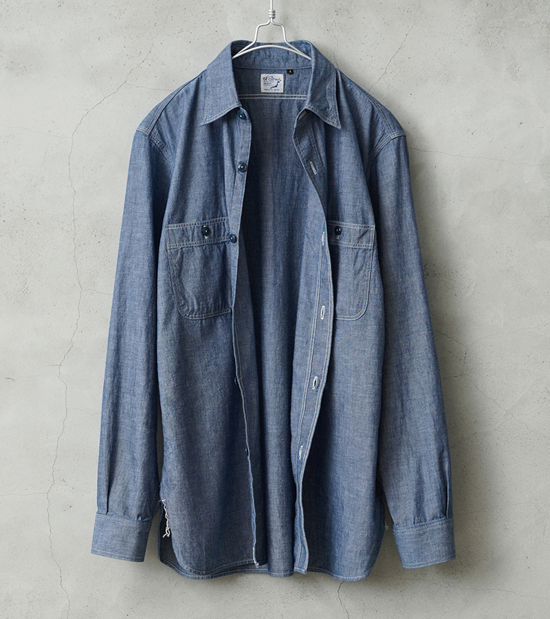 orSlow オアスロウ 01-8070 CHAMBRAY WORK SHIRTS シャンブレーシャツ 