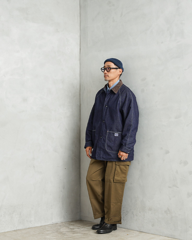 PAYDAY ペイデイ PD25-CA-5 40's WW2 BLANKET COVERALL INDIGO DENIM