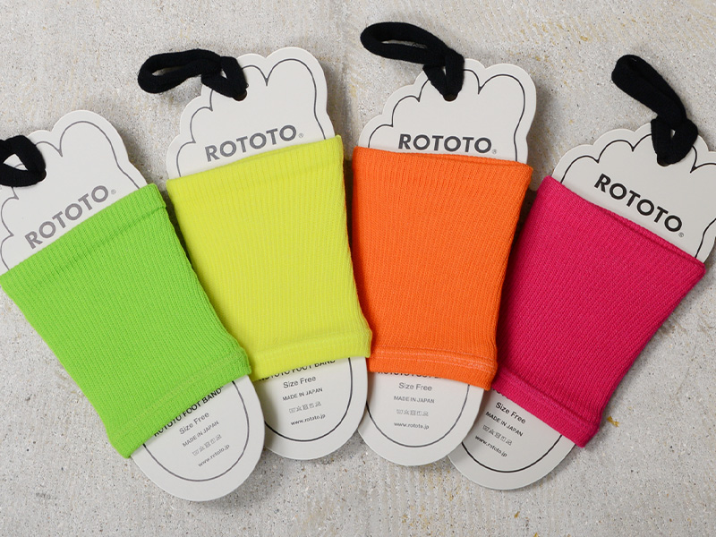 こっこだっく専用 ROTOTO（ロトト） R1414 フットバンド ネオン サンダルソックス