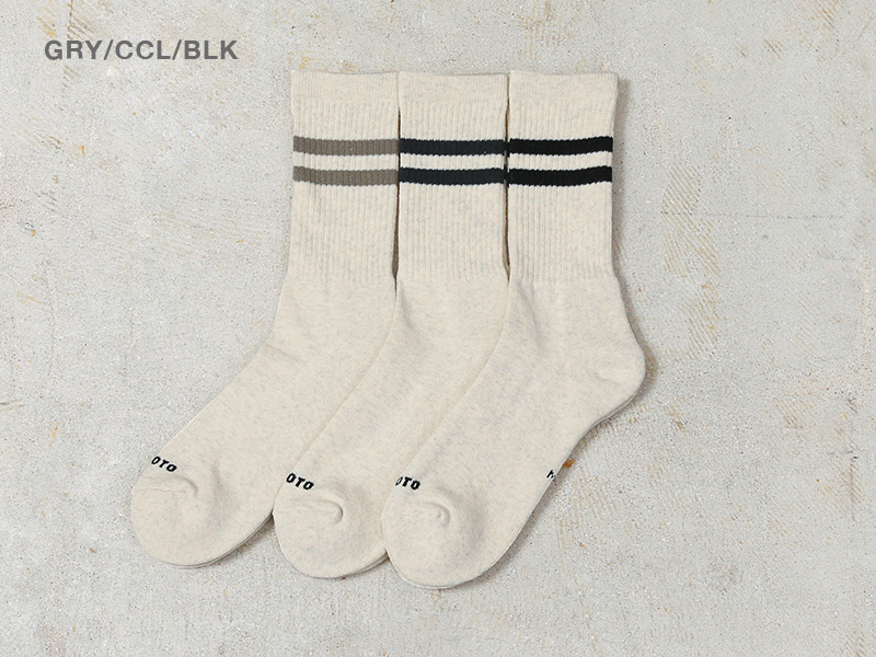 ROTOTO（ロトト） R1575 クラシック アスレチック 3パック クルー