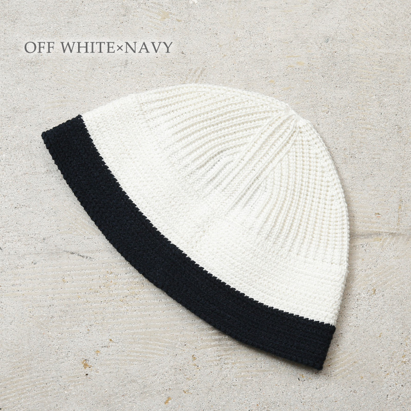 NKNIT ンニットヴィーガンレザー セーラーハット RACAL（ラカル） ニットハット メンズ セーラーハット Knit Sailor Hat