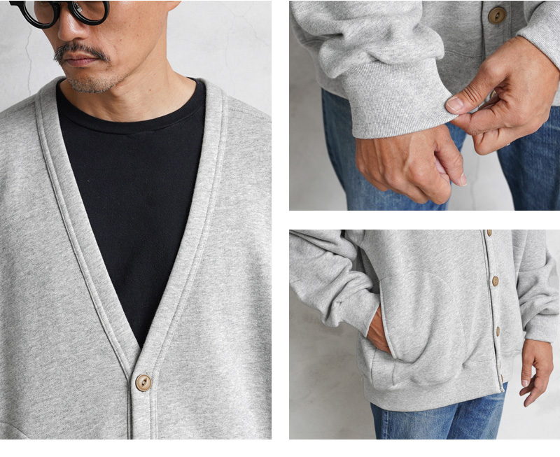 RUSSELL ラッセル RC-22706 HIGH COTTON SWEAT CARDIGAN ハイコットン