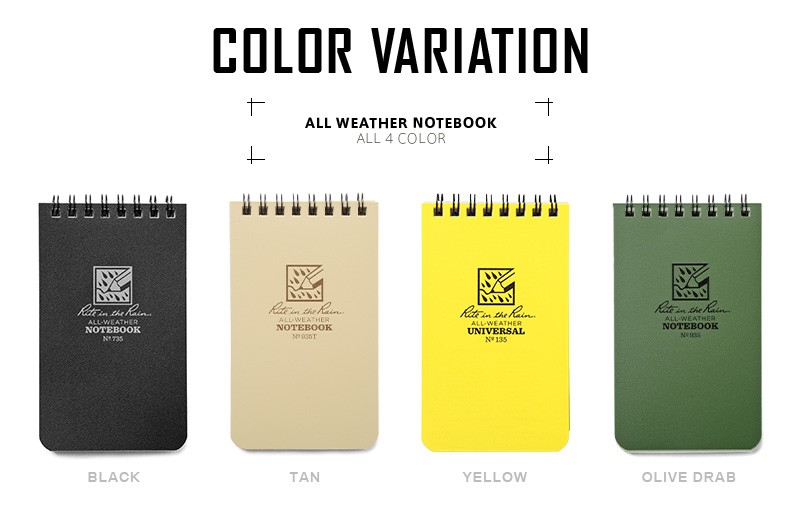 Rite In the Rain ライトインザレイン 米軍使用 ALL WEATHER NOTEBOOK