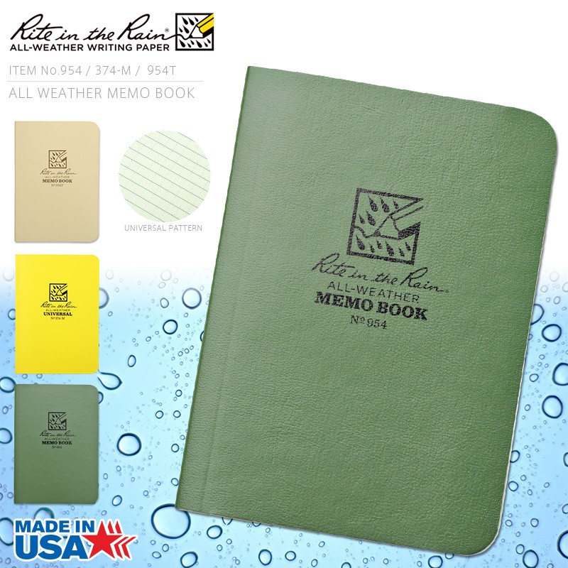 Rite In the Rain ライトインザレイン 米軍使用 ALL WEATHER MEMOBOOK