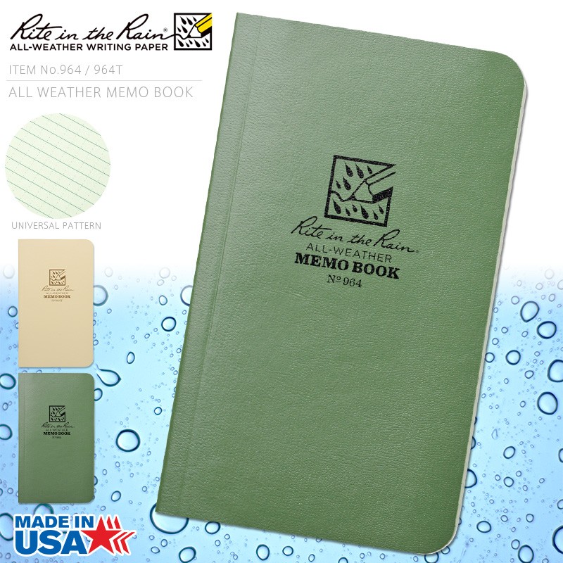 Rite In the Rain ライトインザレイン 米軍使用 ALL WEATHER MEMOBOOK