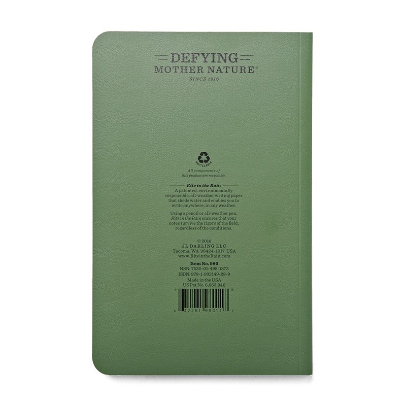 Rite In the Rain ライトインザレイン 米軍使用 ALL WEATHER FIELDBOOK