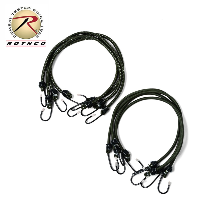 激安挑戦！！ CORDS SHOCK BUNGEE ロスコ ROTHCO 24インチ バンジー 4本セット リール