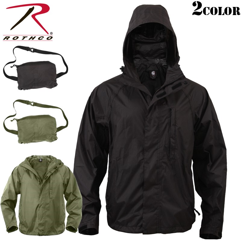 【正規品質保証】 ROTHCO ロスコ ブランド【T レインジャケット Packable 小物