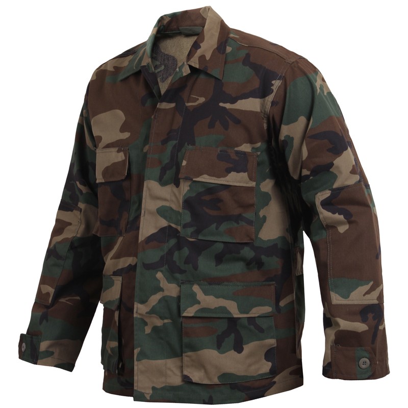 ROTHCO ロスコ　BDUシャツブルゾン ROTHCO ロスコ シャツ メンズ 長袖 ミリタリーシャツ BDU 迷彩柄