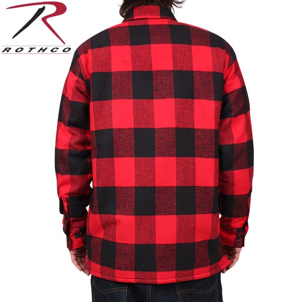 ロスコ ROTHCO フランネルジャケット ボアライナー チェック L ROTHCO（ロスコ） 3739 ボアライナー付きフランネルジャケット レッド